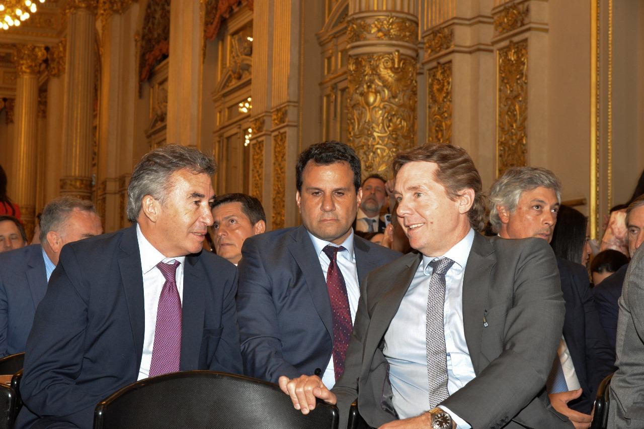 El juez Santiago Otamendi (Tribunal Superior CABA) junto a Martín López Zavaleta (Director Instituto Superior de Seguridad Pública) y Gabino Tapia (Ministro de Justicia de la CABA).