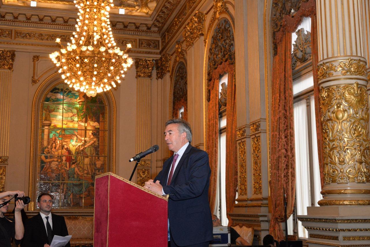 El juez Santiago Otamendi durante su intervención.