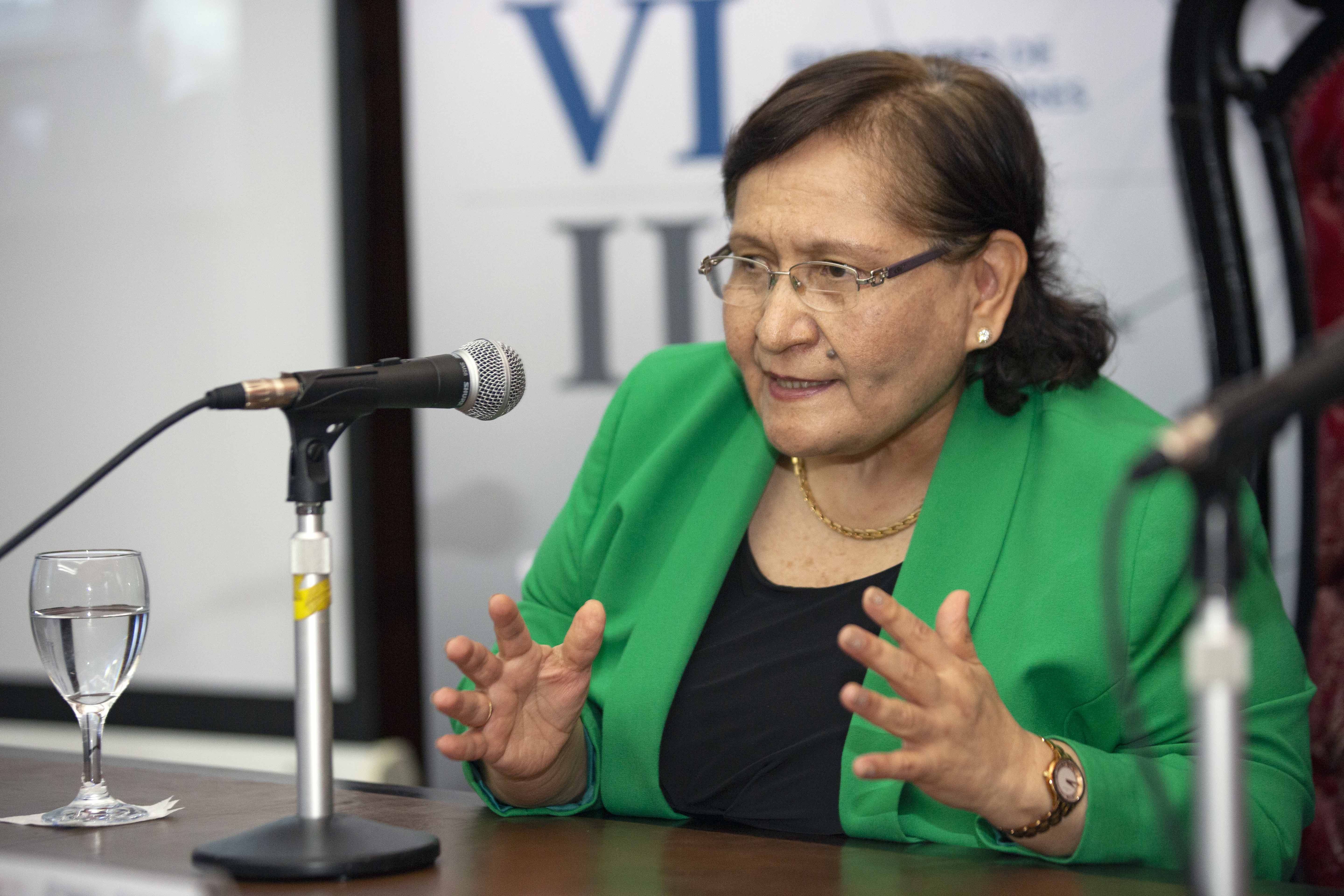 Dra. Mariem Vicky De La Rosa Bedriñana, Jueza Suprema de la Corte de Justicia del Perú.