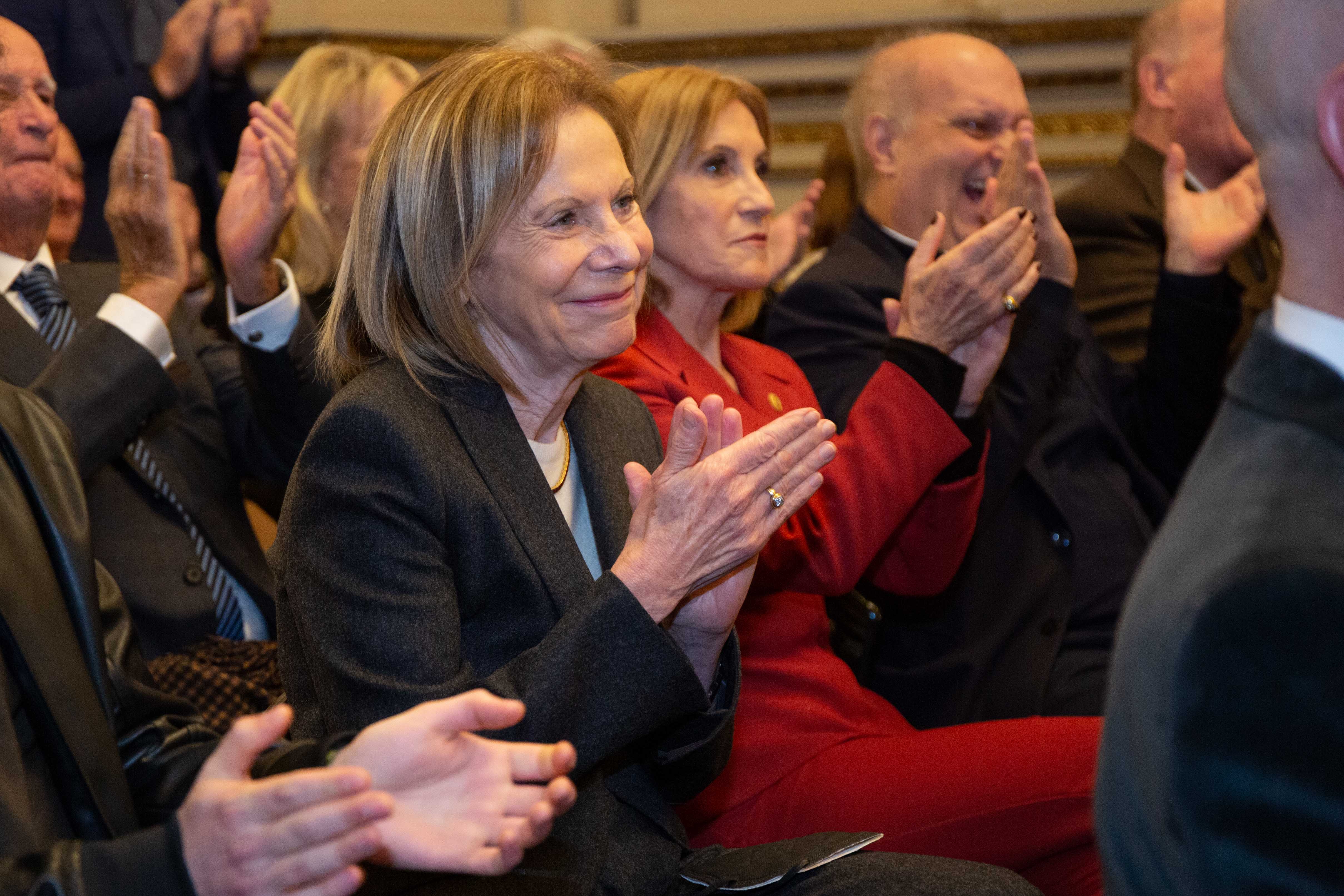 La Dra. Inés Weinberg en la ceremonia.