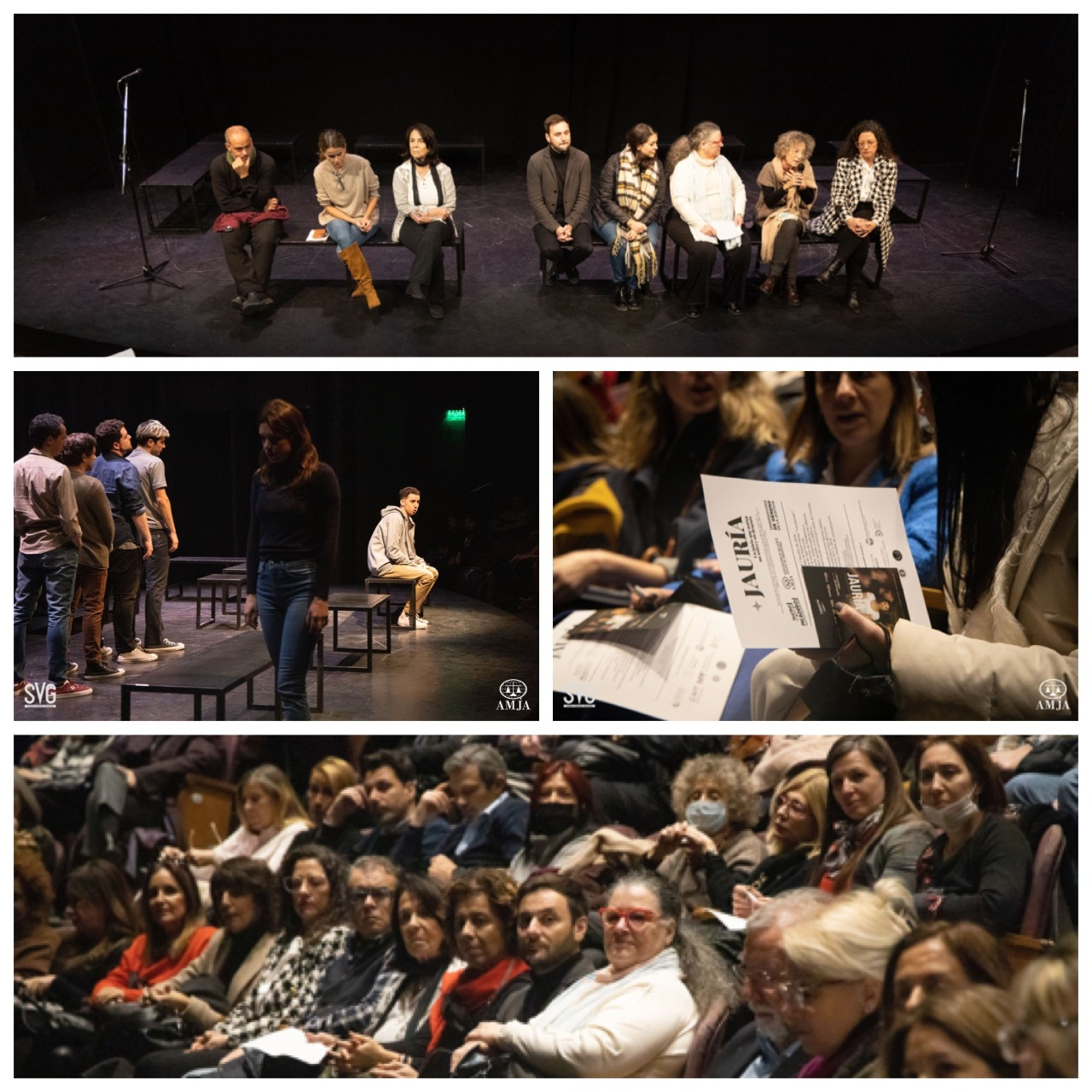 Momentos de la obra y el debate posterior