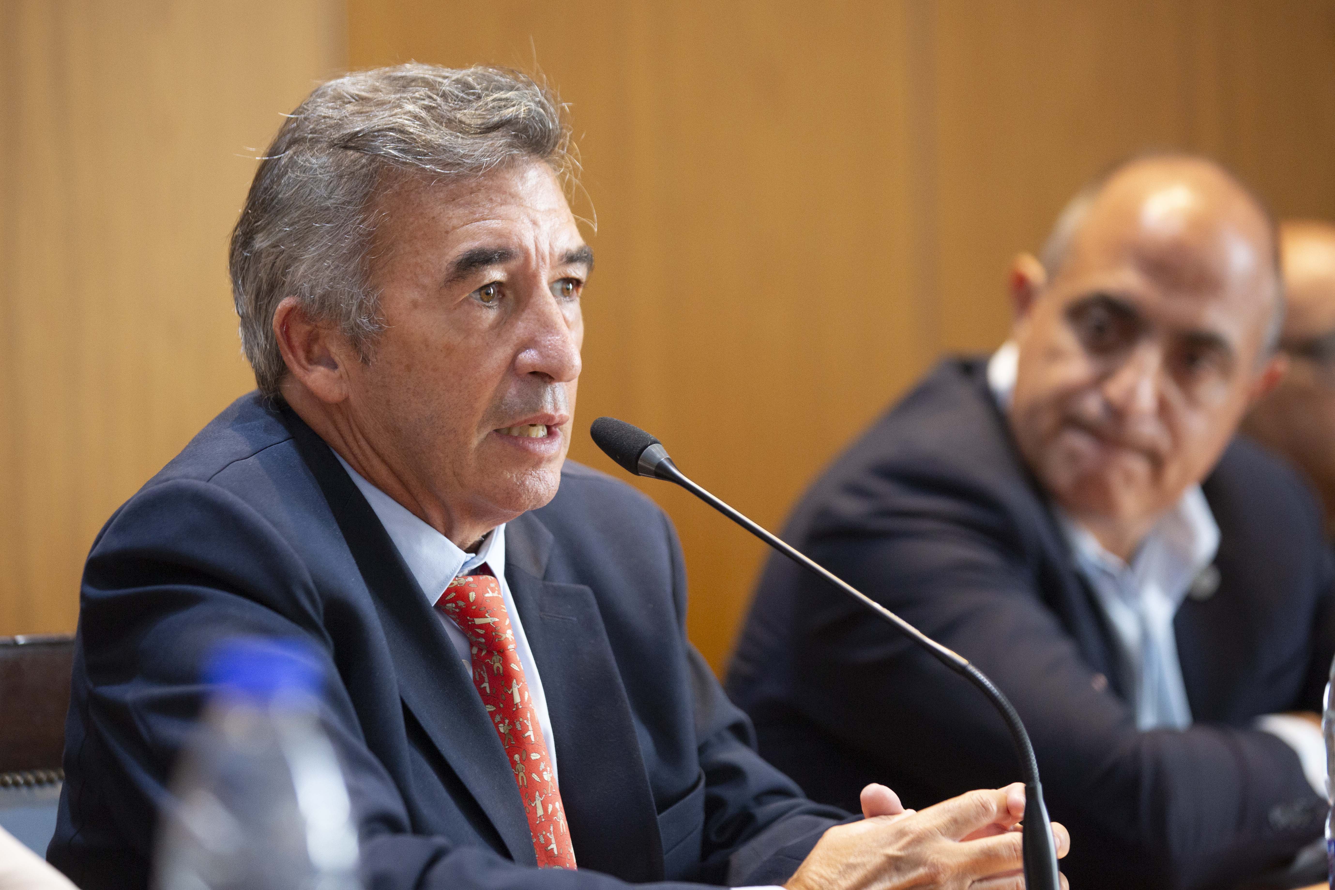 El juez Santiago Otamendi durante su exposición.