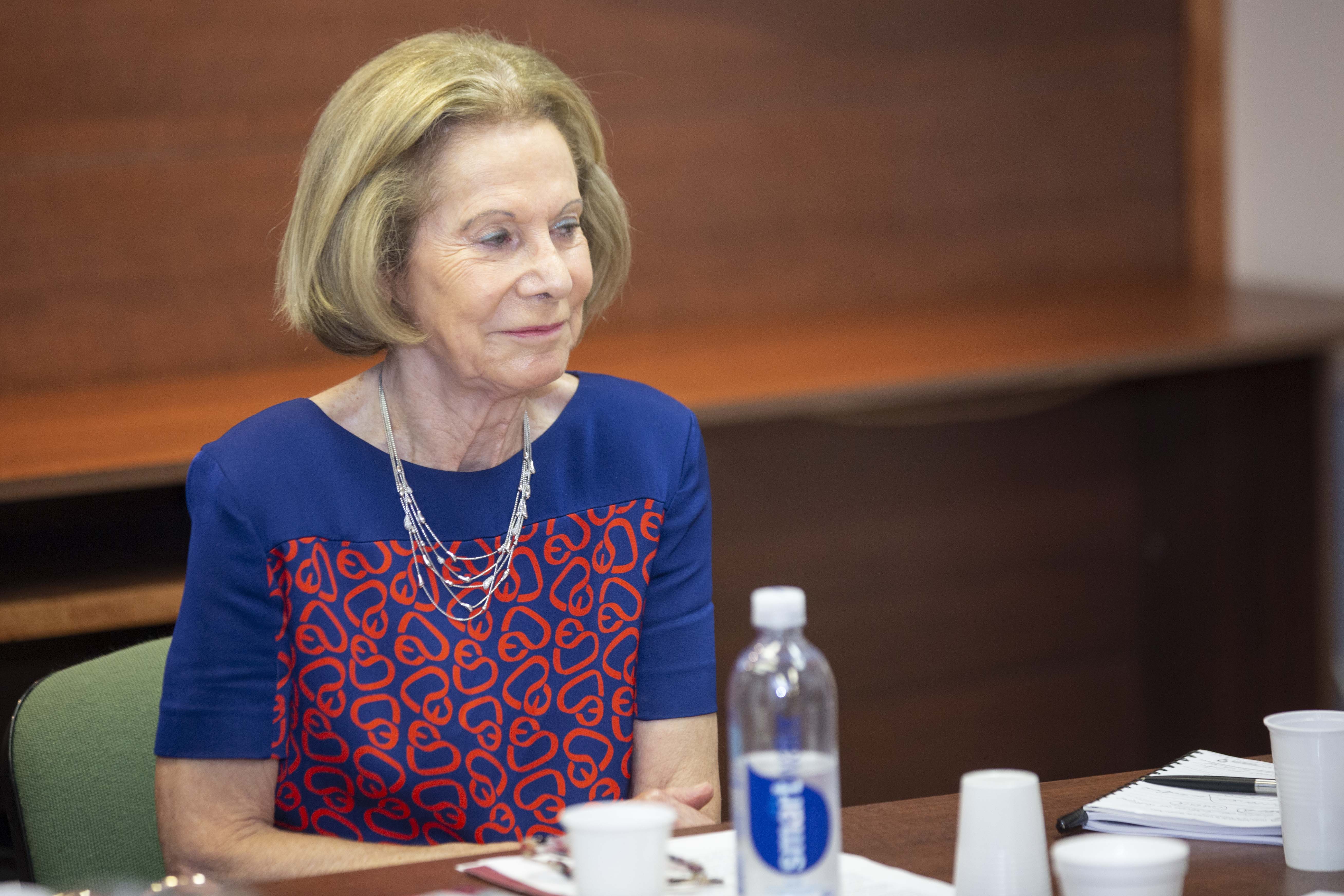 La jueza Inés Weinberg al momento de su exposición