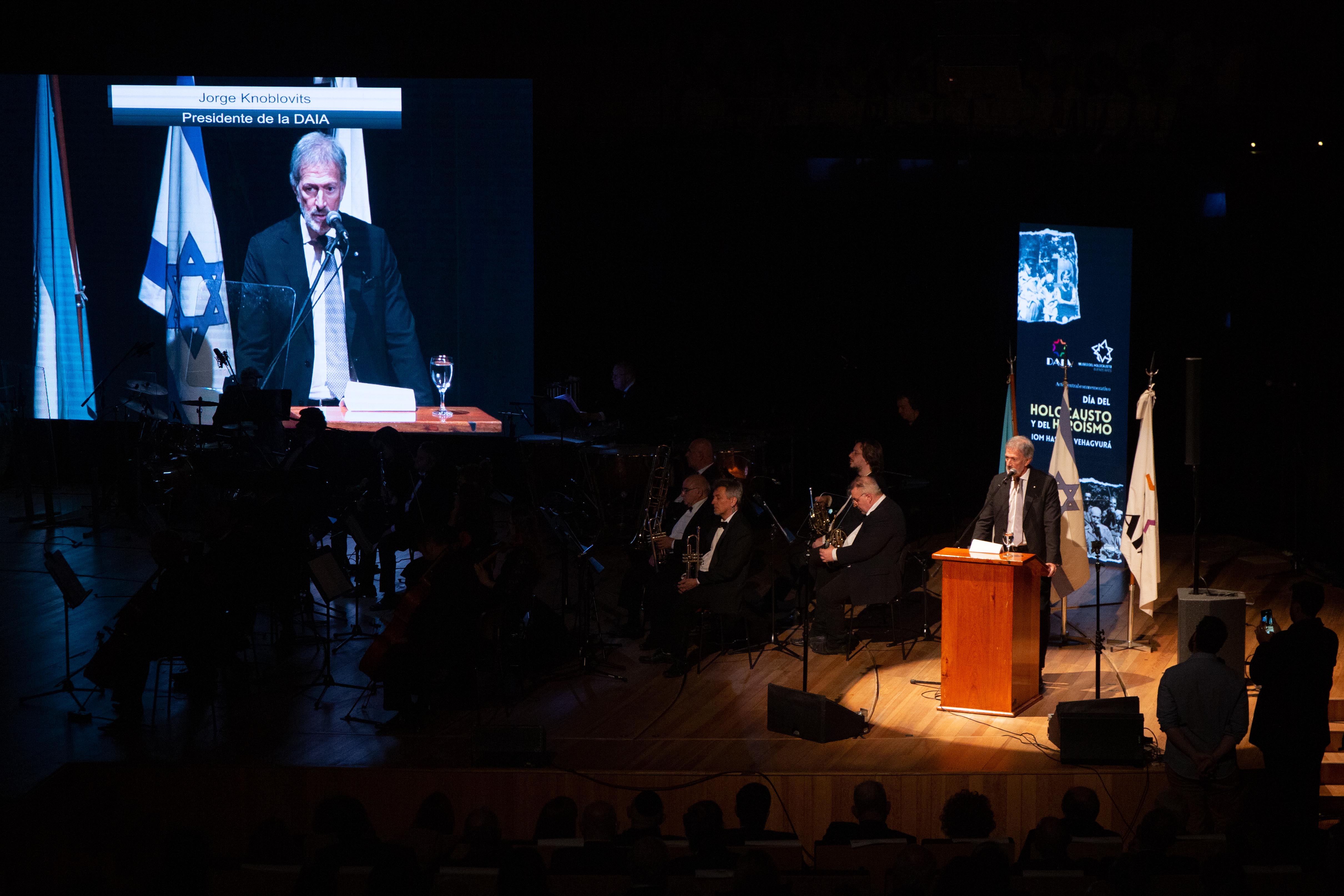 El presidente de la DAIA, Jorge Knoblovits.
