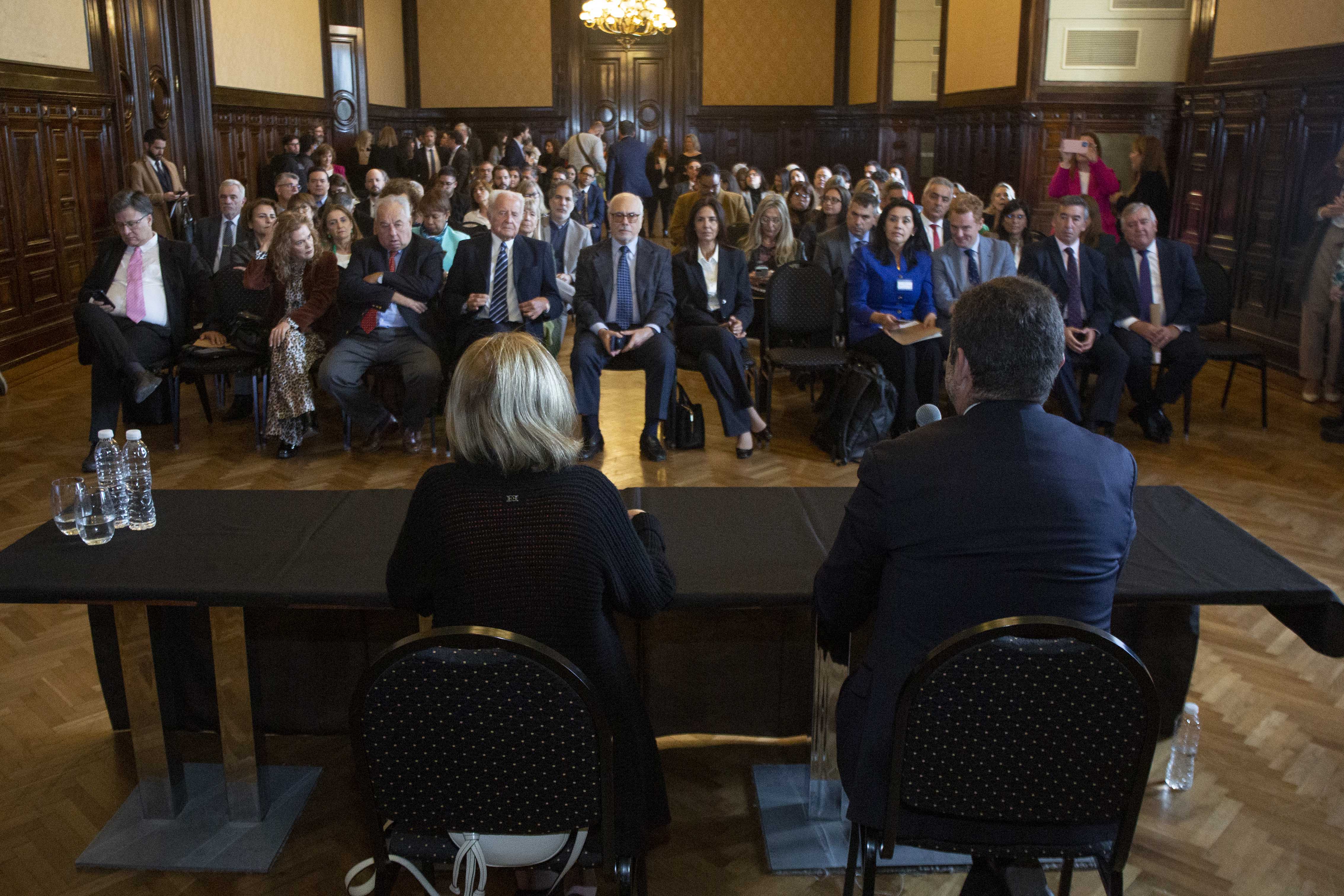 Los jueces del Tribunal Superior de Justicia de la Ciudad de Buenos Aires, Luis F. Lozano, Santiago Otamendi y la jueza Marcela De Langhe estuvieron presentes en el Encuentro.