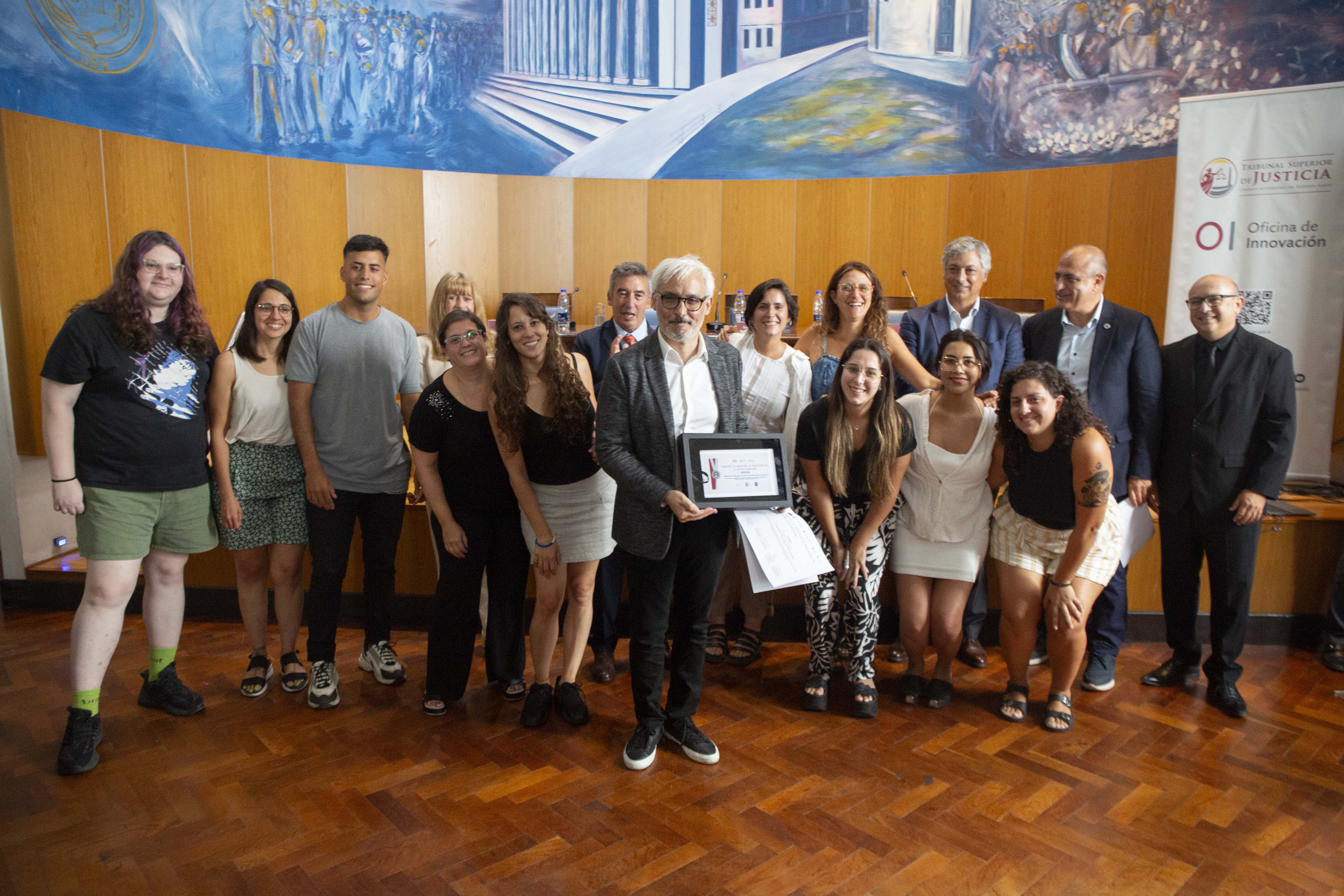 El juez Pablo Casas, Juzgado Penal Contravencional y de Faltas N° 10 de la CABA, ganador del primer premio de Innovación Global.