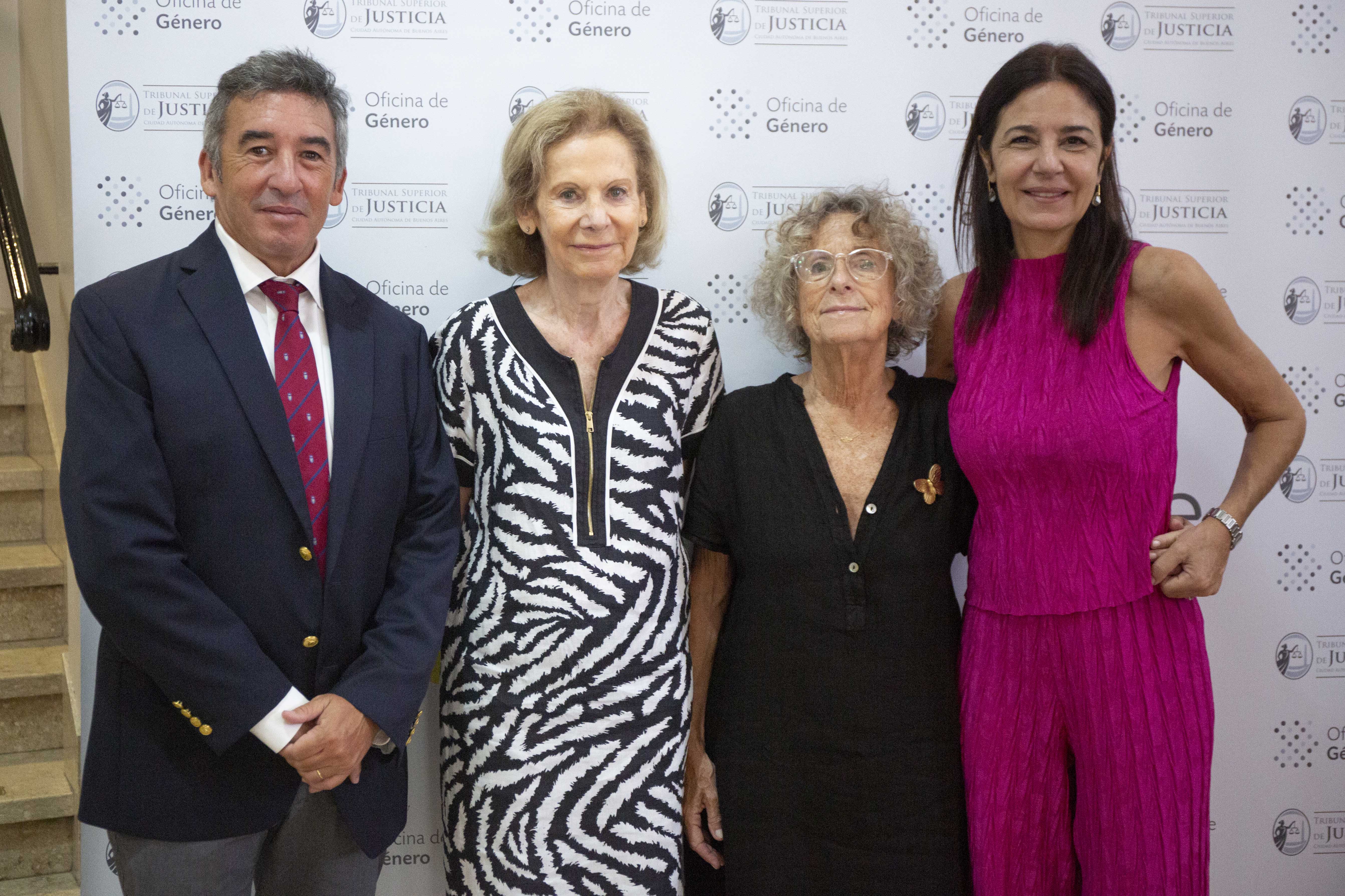Los jueces del Tribunal Superior Santiago Otamendi, Inés Weinberg, Alicia Ruiz y Marcela De Langhe