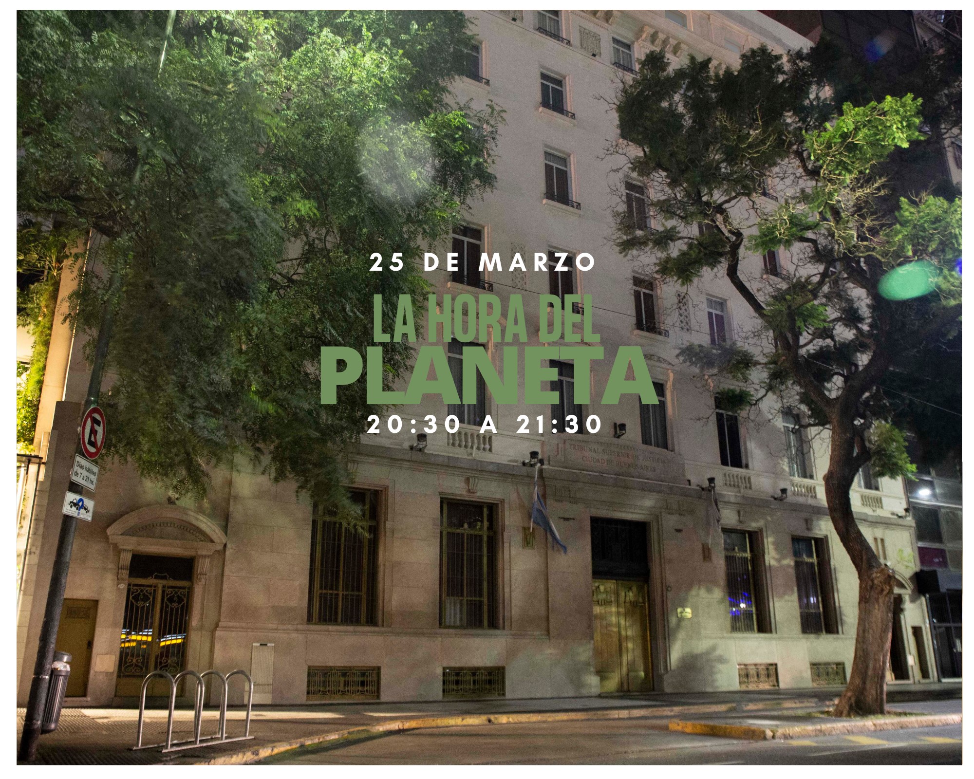 Flyer de La Hora del Planeta 2023