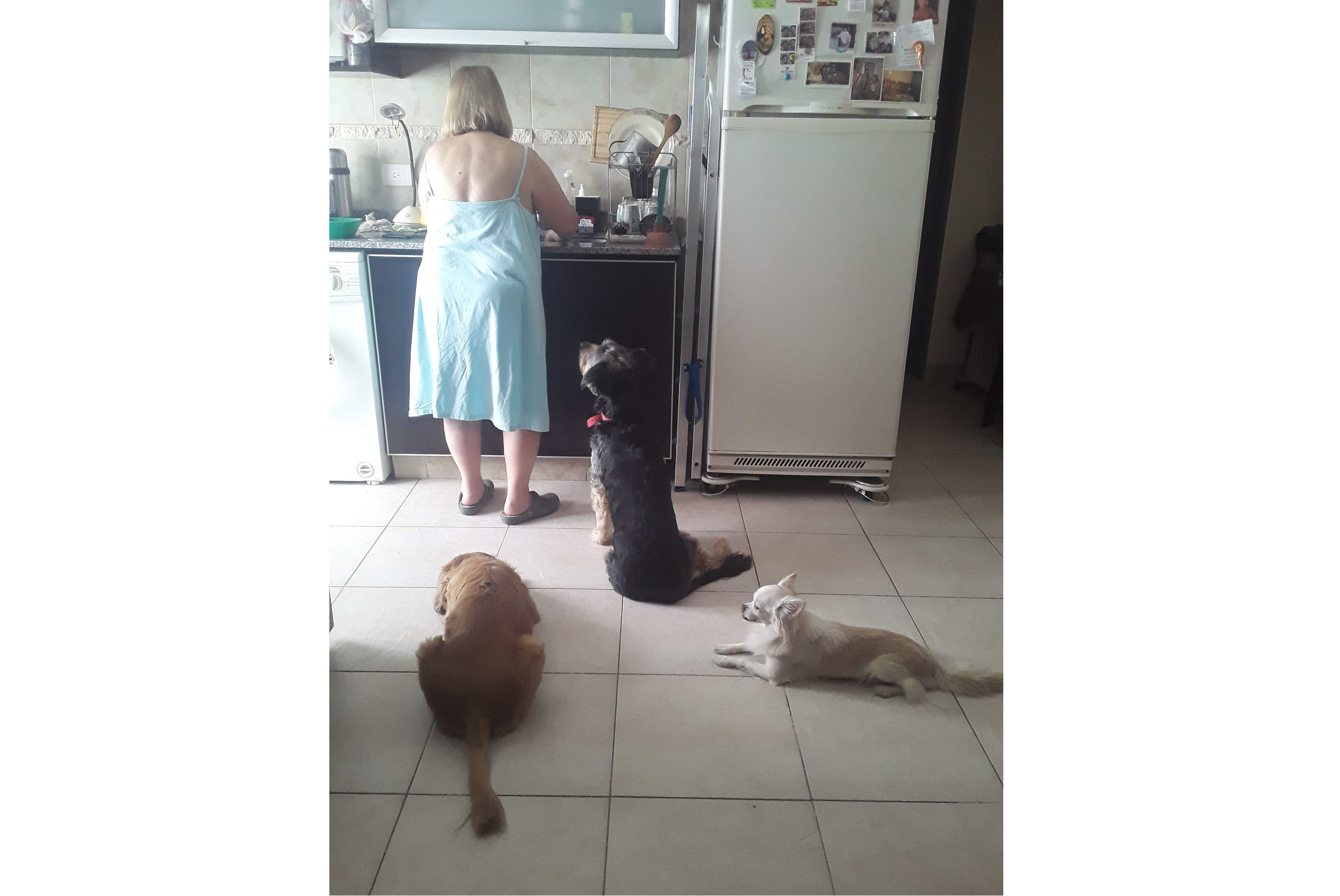 Ganadoras del concurso fotográfico &quot;La ciudad se retrata: historia de mujeres y diversidades&quot;.  Primer lugar: “Lidia cuida a toda la familia”. Artista: María de los Ángeles Somma. Eje temático: Roles de cuidado.