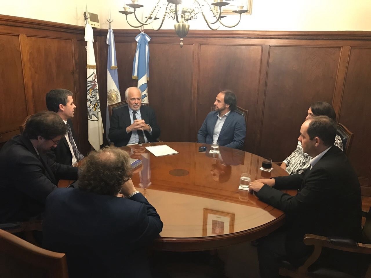 Dr. Carlos Mas Velez, Pte del Centro de Planificación Estratégica del CM, Dr. Ricardo Apcarian, Pte del Tribunal Superior de Justicia de Río Negro, Dr. Luis Lozano, Pte del Tribunal Superior de Justicia de la Ciudad de Buenos Aires, Dr. Enzo Pagani, Pte. del Consejo de la Magistratura de la Ciudad