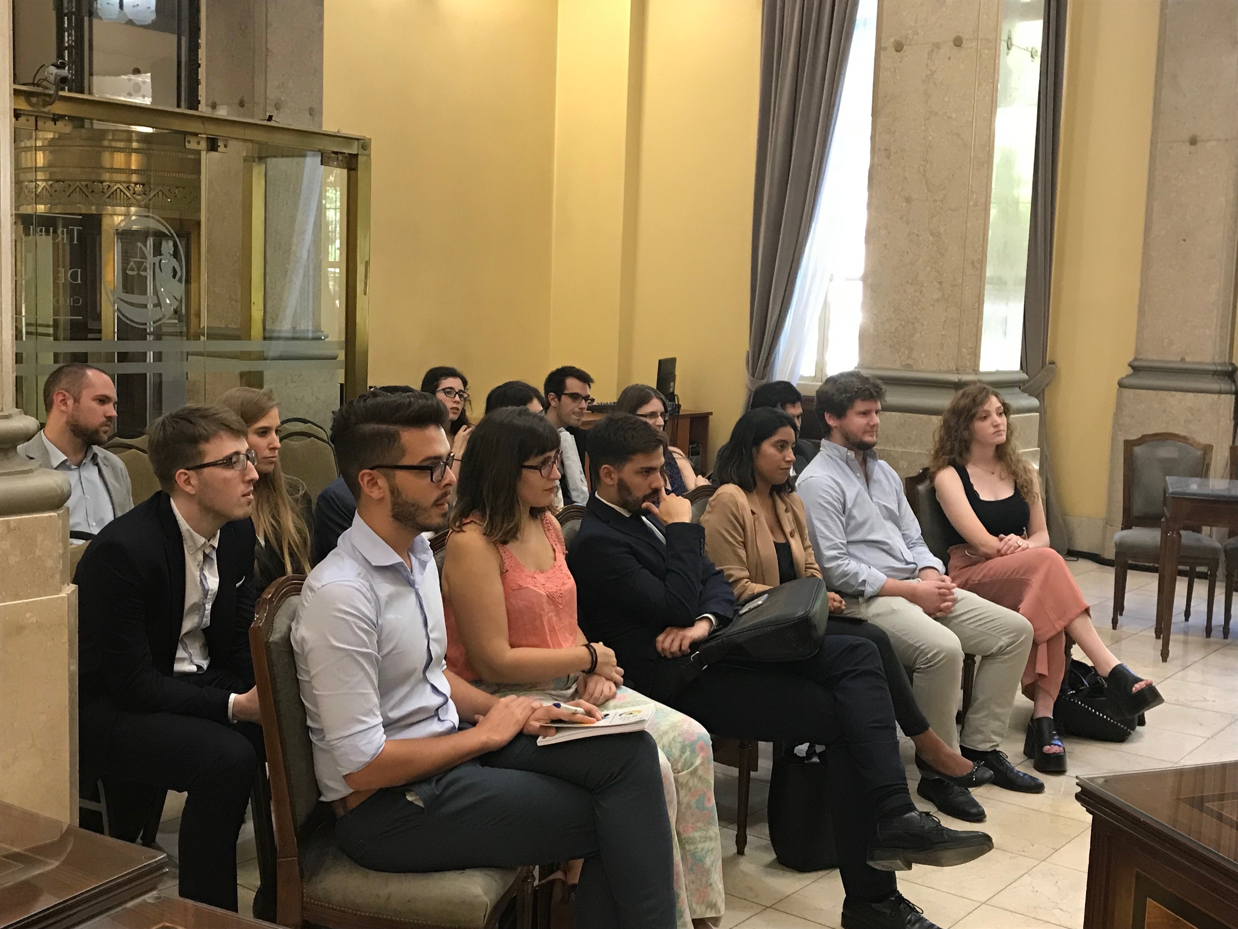 Estudiantes de abogacía de la Facultad de Derecho de la UBA