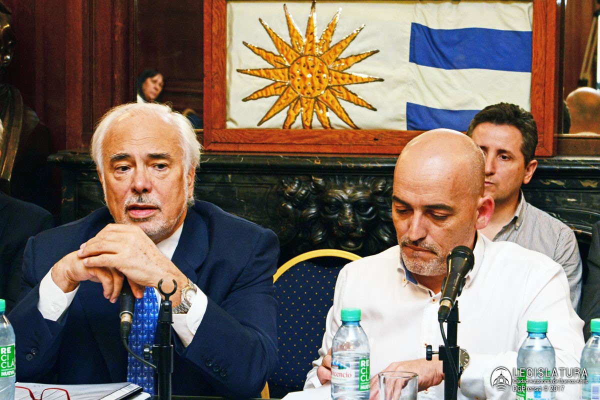 uis Francisco Lozano (Presidente del TSJ) y Alejandro García (Diputado de la Legislatura y presidente de la comisión)