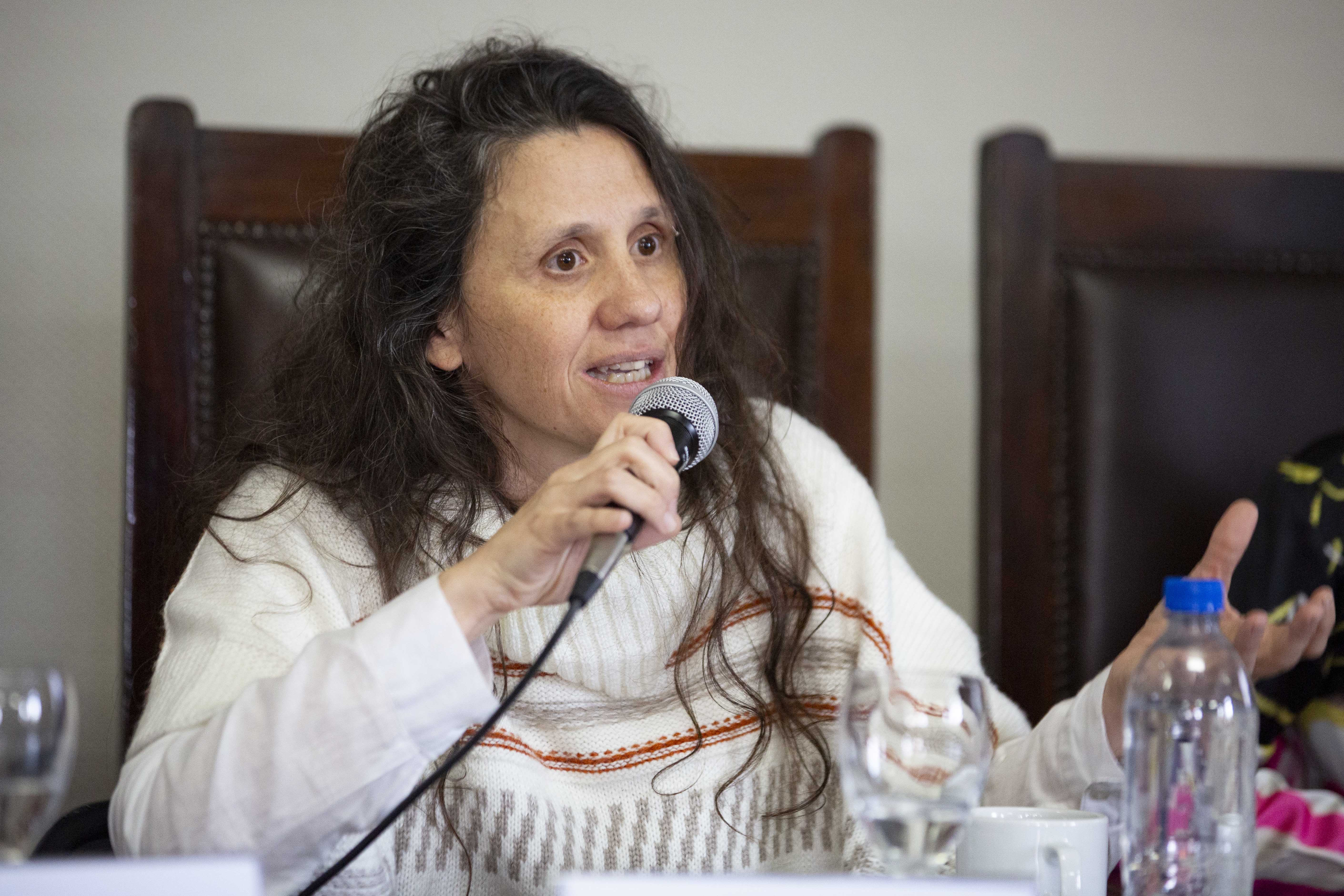 La Directora de la Oficina de Género del Tribunal, Lic. Florencia Gemetro, en el conversatorio “A 10 años del Ni Una Menos: de la acción a la transformación”