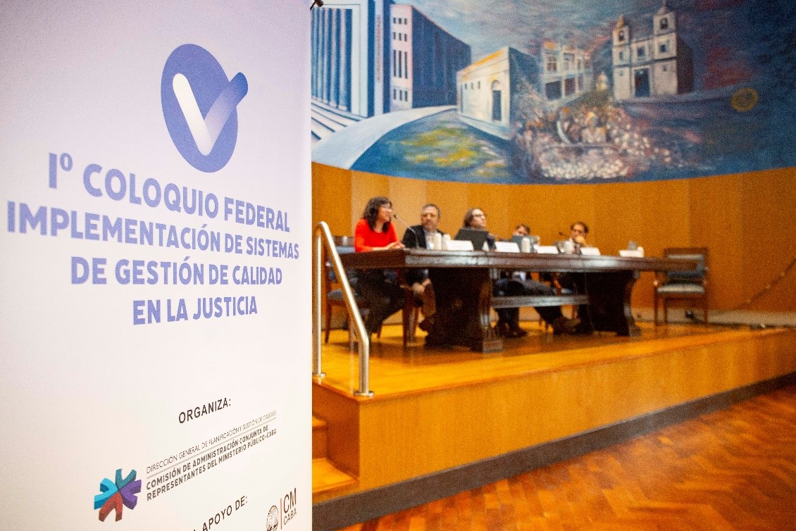 Panel de apertura del I° Coloquio Federal sobre Gestión de Calidad en la Justicia